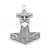 304 Stainless Steel Big Pendants STAS-G303-11AS-1