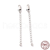 925 Sterling Silver Chain Extenders STER-D036-44AS-3