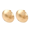 Brass Half Round Stud Earrings EJEW-Z125-01G-4