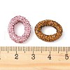 Rhinestone Clay Pave Brass Beads KK-P305-11G-3