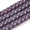 Opaque Glass Beads Strands X-GLAA-NH0002-B06-1