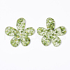 Transparent Acrylic Pendants TACR-T021-01-2