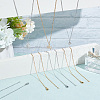  20Pcs 2 Colors 304 Stainless Steel Cable Chain Necklaces Set MAK-NB0001-21-5