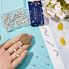 SUNNYCLUE 100Pcs Alloy Screw Clasps FIND-SC0012-07S-3