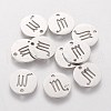 Non-Tarnish 304 Stainless Steel Charms STAS-Q201-T095-8-1