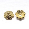 Real 18K Gold Plated Multi-Petal Sterling Silver Bead Caps STER-M100-09-1