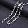 Titanium Steel Byzantine Chain Necklace for Men FS-WG56795-03-1