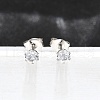 Cubic Zirconia Ear Studs STAS-E051-3B-4