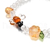 3Pcs 3 Colors Electroplate Glass Beads Stretch Bracelets BJEW-TA00646-4