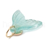 8Pcs 8 Colors Glass Pendants PALLOY-JF03569-5