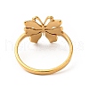 Ion Plating(IP) 201 Stainless Steel Butterfly Thick Finger Ring for Women RJEW-G266-15G-2