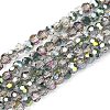Electroplate Glass Beads Strands EGLA-D021-15-1