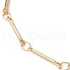 Brass Bar Link Chain Bracelet Making AJEW-JB01187-01-2