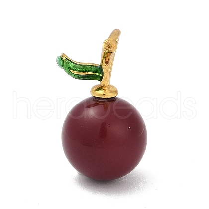 Enamel Plastic Pendants KK-G526-21G-05-1