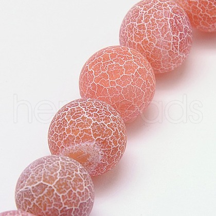 Natural Crackle Agate Beads Strands G-G055-10mm-11-1