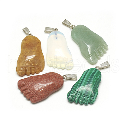 Natural & Synthetic Mixed Stone Pendants G-S294-37-1