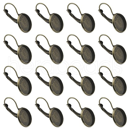 10Pcs Brass Leverback Earring Findings KK-YW0002-21AB-1