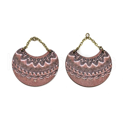 Poplar Wood Pendants FIND-Z049-10A-AB-1