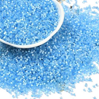 Imitation Cat Eyes Glass Seed Beads SEED-H003-03W-1