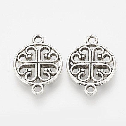 Tibetan Style Alloy Links connectors TIBEP-S317-03AS-RS-1