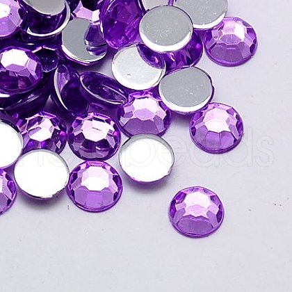 Imitation Taiwan Acrylic Rhinestone Cabochons GACR-A002-5mm-25-1