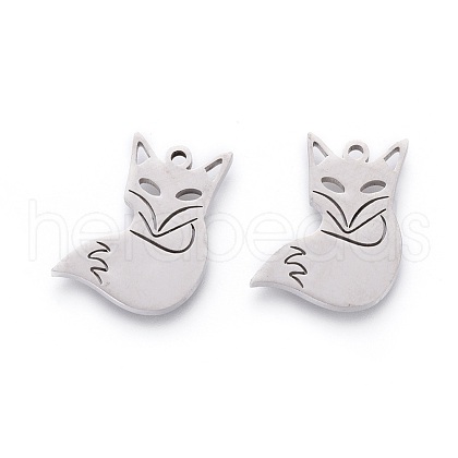 Non-Tarnish 201 Stainless Steel Pendants STAS-F231-035P-1
