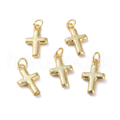 Textured Brass Pendants ZIRC-G160-52G-1