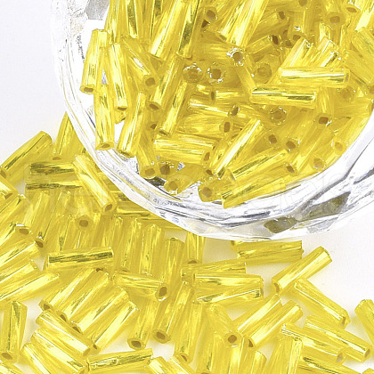 Grade A Twisted Bugle Glass Seed Beads SEED-S021-01B-07-1