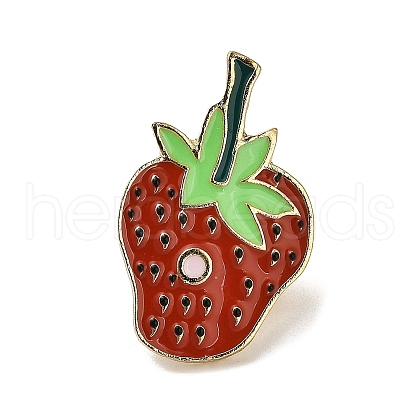 Cartoon Fruit Alloy Enamel Pins Brooches for Backpack Clothes JEWB-S028-10B-1