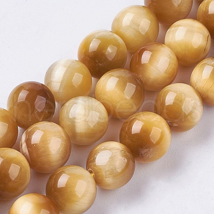 Natural Tiger Eye Bead Strands G-E468-E05-8mm-1