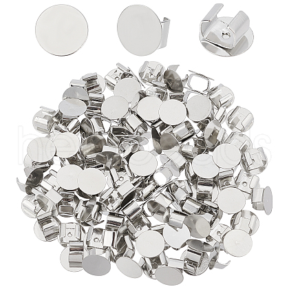 SUNNYCLUE 100Pcs Iron Hair Tie Buckle IFIN-SC0001-42-1