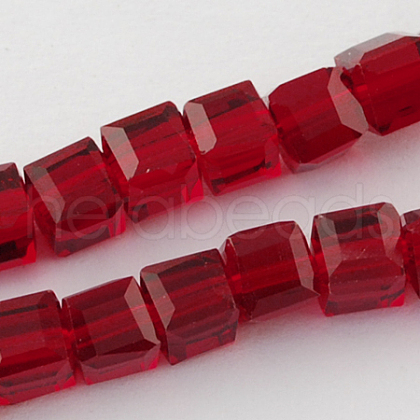 Glass Bead Strands GLAA-R041-8x8mm-02-1