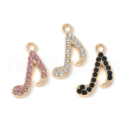 Alloy Rhinestone Pendants PALLOY-E775-07G-1