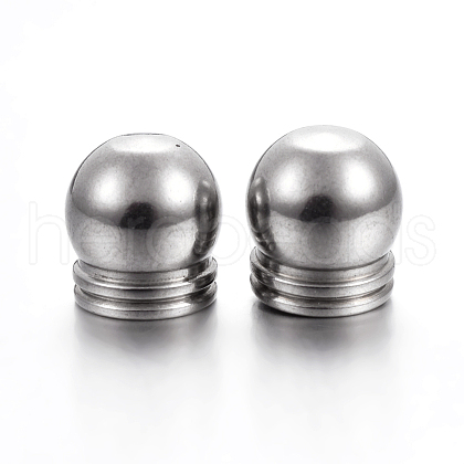 Tarnish Resistant 304 Stainless Steel Cord End Caps STAS-P223-20P-02-1