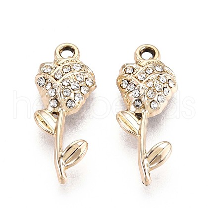 Alloy Rhinestone Pendants PALLOY-T090-56KCG-1