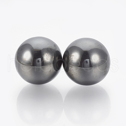 Magnetic Synthetic Hematite Beads G-T095-25mm-1