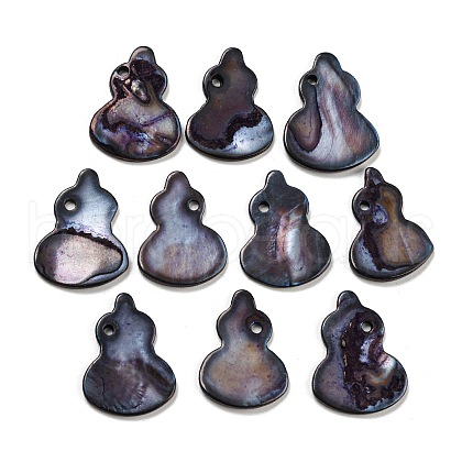 Dyed Natural Freshwater Shell Pendants BSHE-G034-11E-1