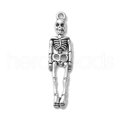 Tibetan Style Alloy Pendants for Halloween PALLOY-O002-09B-AS-1