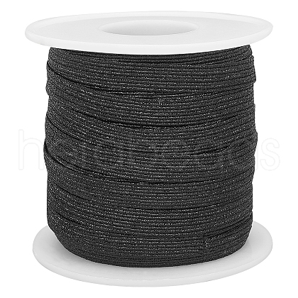 WADORN 24 Yards Flat Metallic Polyester Elastic Cord OCOR-WR0001-15D-1