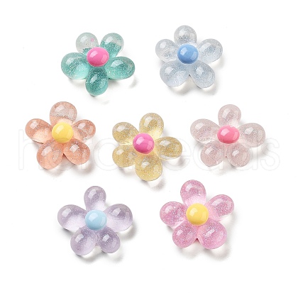 Translucent Resin Decoden Cabochons RESI-B027-01-1