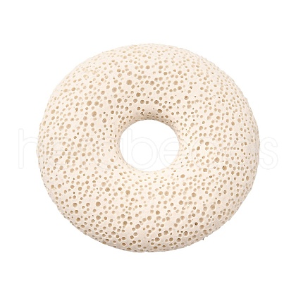 Natural Lava Rock Disc Big Pendants G-M203-12-1