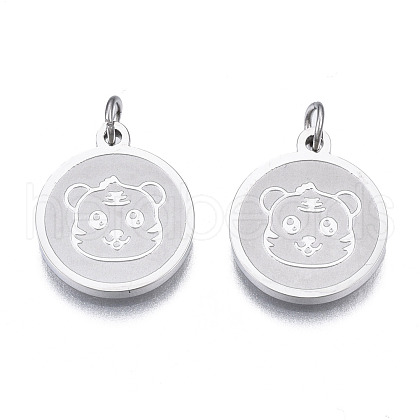 Non-Tarnish Ion Plating(IP) 304 Stainless Steel Charms STAS-N097-224-1