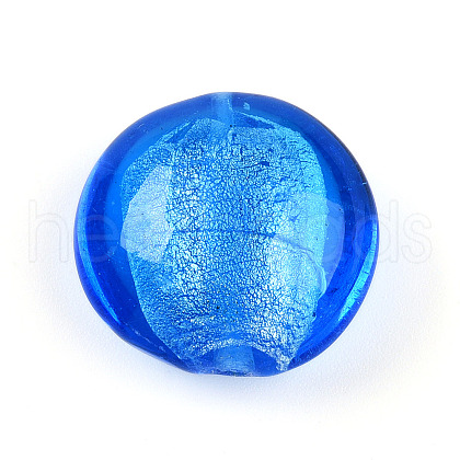 Handmade Silver Foil Glass Beads SLF20mmY-06-1