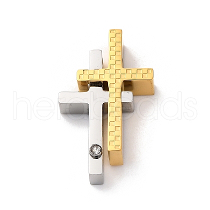 304 Stainless Steel Pendants STAS-L286-19GP-1