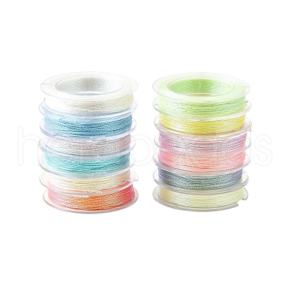 (Defective Closeout Sale: Broken Spool) 12 Rolls Polyester Sewing Thread OCOR-XCP0002-62-1