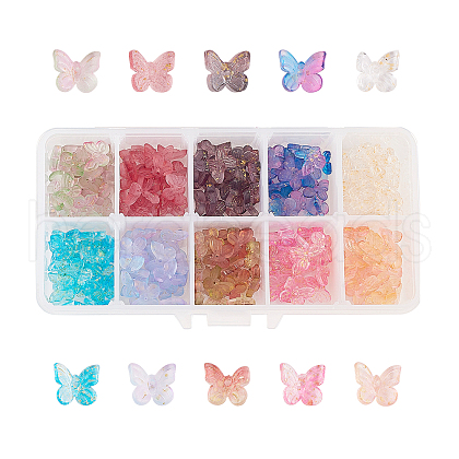 10 Colors Transparent & Frosted Czech Glass Beads KY-CJ0001-20-1