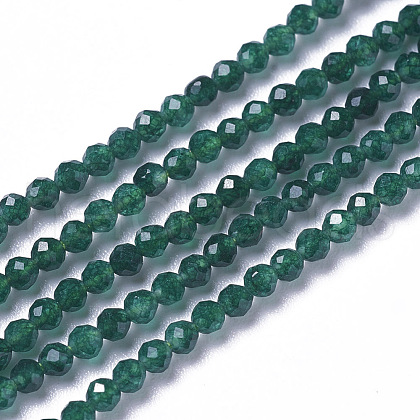 Natural White Jade Beads Strands G-F596-46D-2mm-1