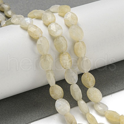 Natural Rainbow Moonstone Beads Strands G-P544-D03-01-1