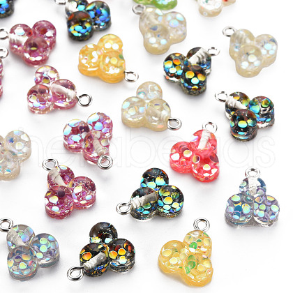 Epoxy Resin Pendants RESI-S400-007-1