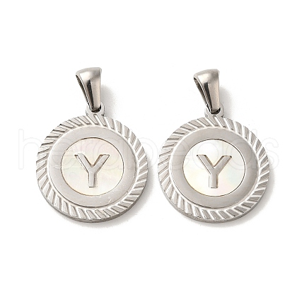 304 Stainless Steel Pendants STAS-I204-Y-P-1